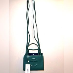 Telfer Unisex Small Shopping Bag - Dark Olive. Gently used (like New)